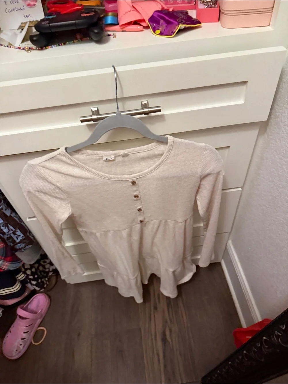 GAP Kids Long-Sleeve Waffle Knit Dress